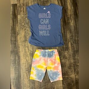 Adidas Sporty T-Shirt and Free Shorts size medium